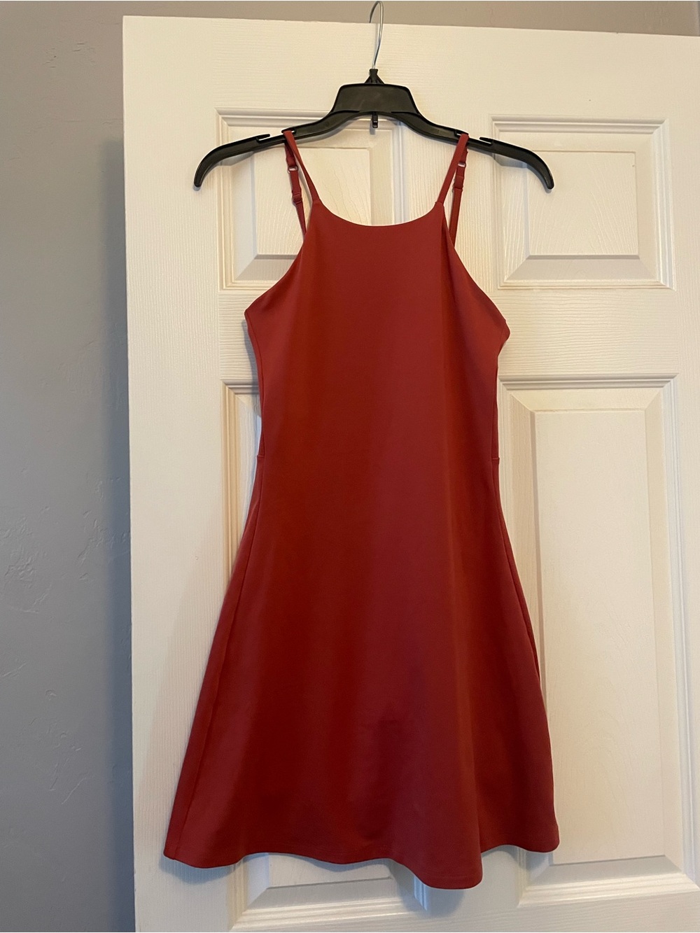 Girlfriend Collective Clay Red Workout Dress